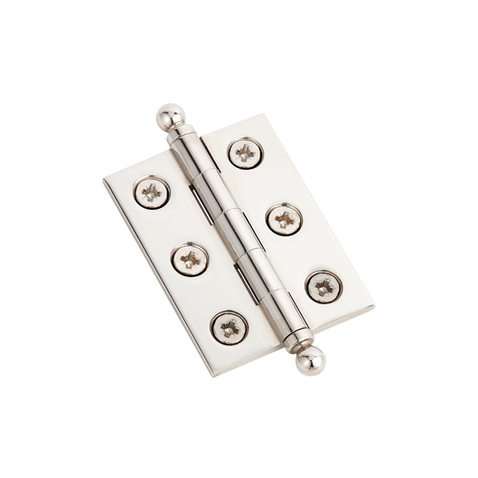 2300 Brass Hinge with Ball Finials and Pozi Screws