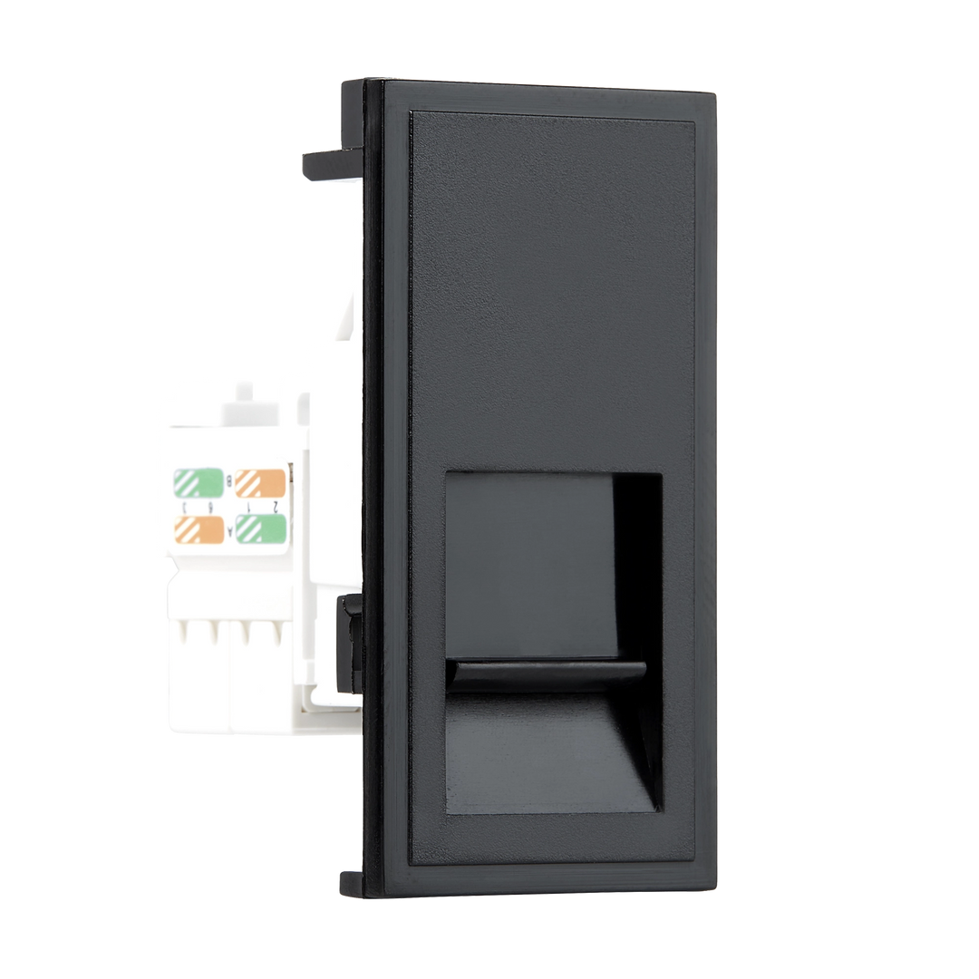 RJ45 CAT6 Unshielded Twisted Pair Outlet 25mm Euro Module