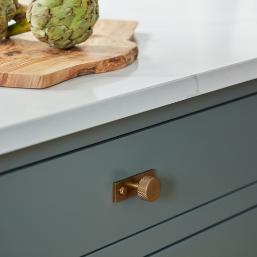 MIX Diamond Knurled Cabinet Knob & Backplate