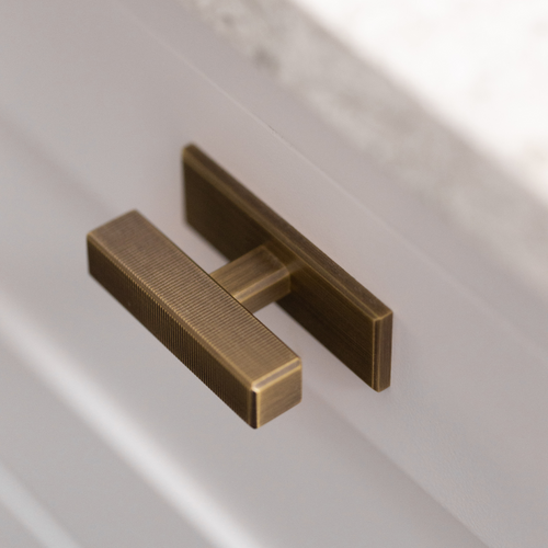 Digbeth Ridged T-bar Handle with Backplate