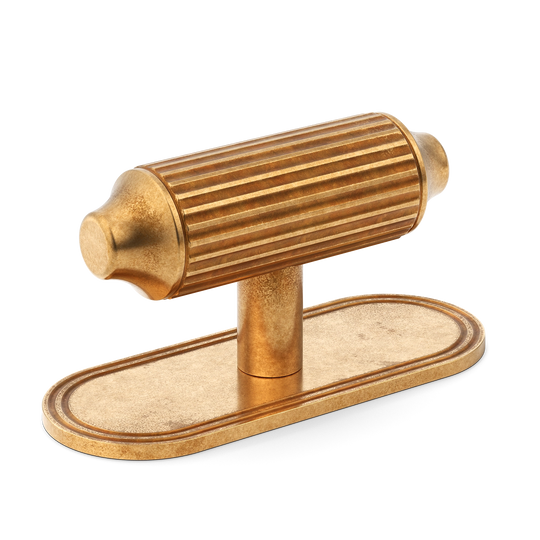 Barwick Ridged T-bar Handle with Backplate