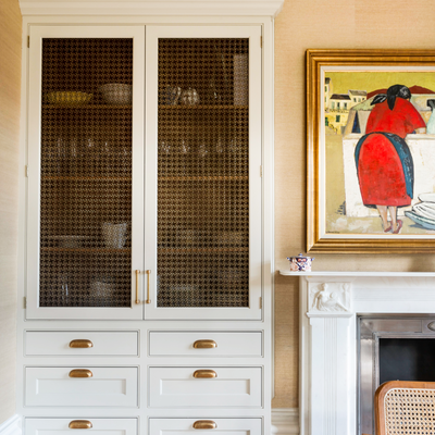 Design by Stella Mannering and Co. Construction by Barr Joinery. Kitchen by Barr Kitchens. Photography by Lucy Butler-Walters. Product shown in our antique brass lacquered (ABL) finish.