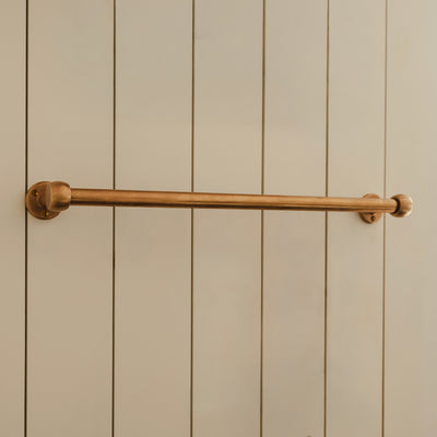 Project and photography by Joey Kendal Brown | Cotswold Slim Kitchen Towel Rail shown in our aged brass (BEL) finish.