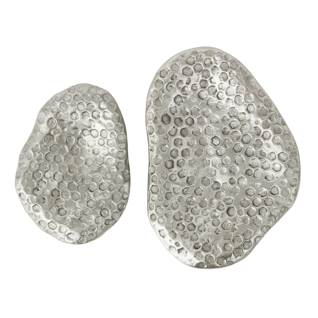 Product shown in both 96mm and 132mm sizes in White Bronze.