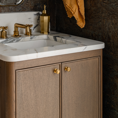 Design by Accentrics Interiors. Photography by Penlight Media. Product shown in our aged brass (BEL) finish.