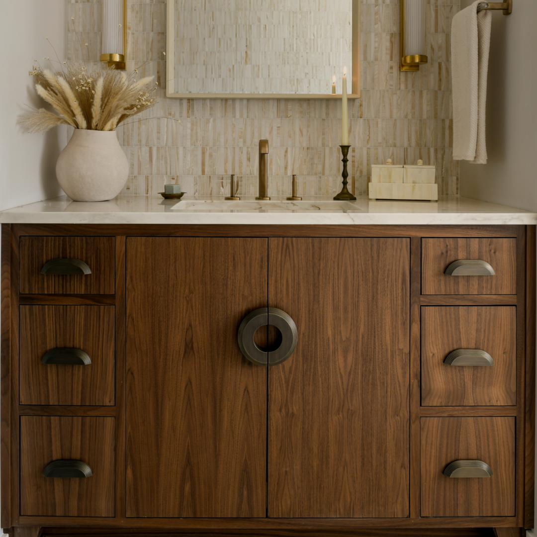 Design by Interiors by Seashal. Photography by Erin Kelly Photography. Product shown in our satin antique satin lacquered (SAS) finish.