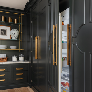 Design by McCroskey Interiors. Photography by Anna Spaller. Prdocut shown in our aged brass (BEL) finish.