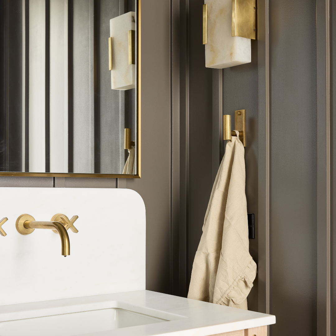 Design by Kate Marker Interiors. Photography by Kevin Penczak. Product shown in our aged brass (BEL) finish.