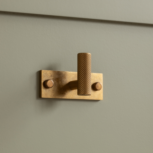 MIX Diamond Knurled Single Horizontal Wall Hook