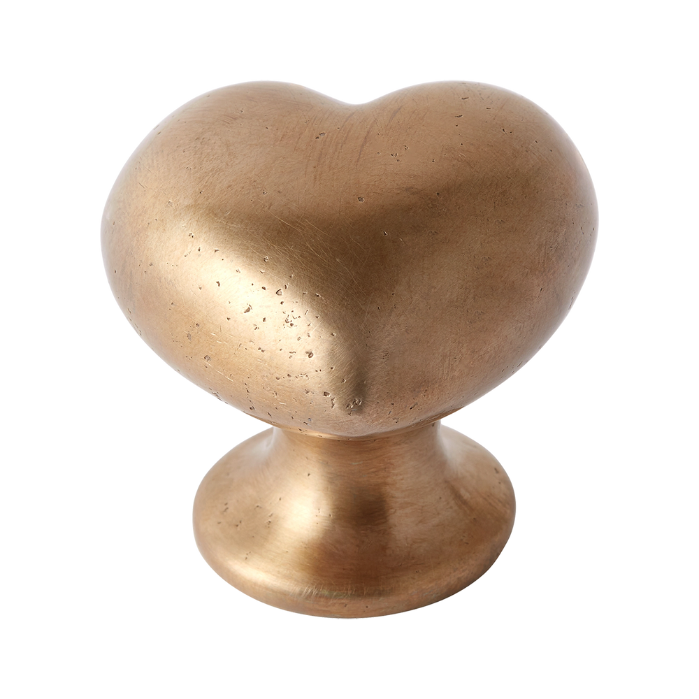 Whimsical Heart Silicon Bronze Cabinet Knob