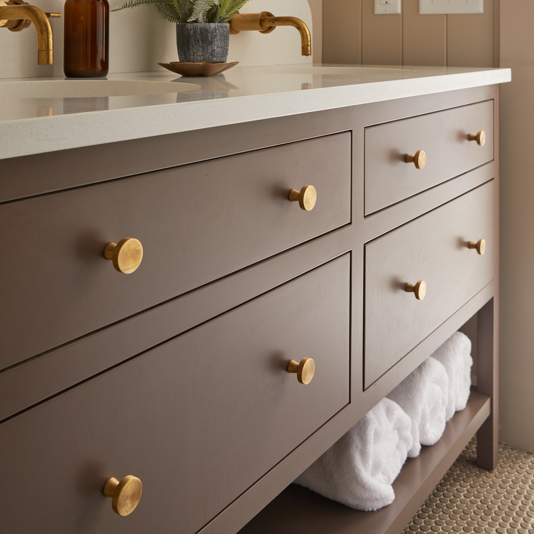 Design by Kate Marker Interiors. Photography by Kevin Penczak. Product shown in our aged brass (BEL) finish.