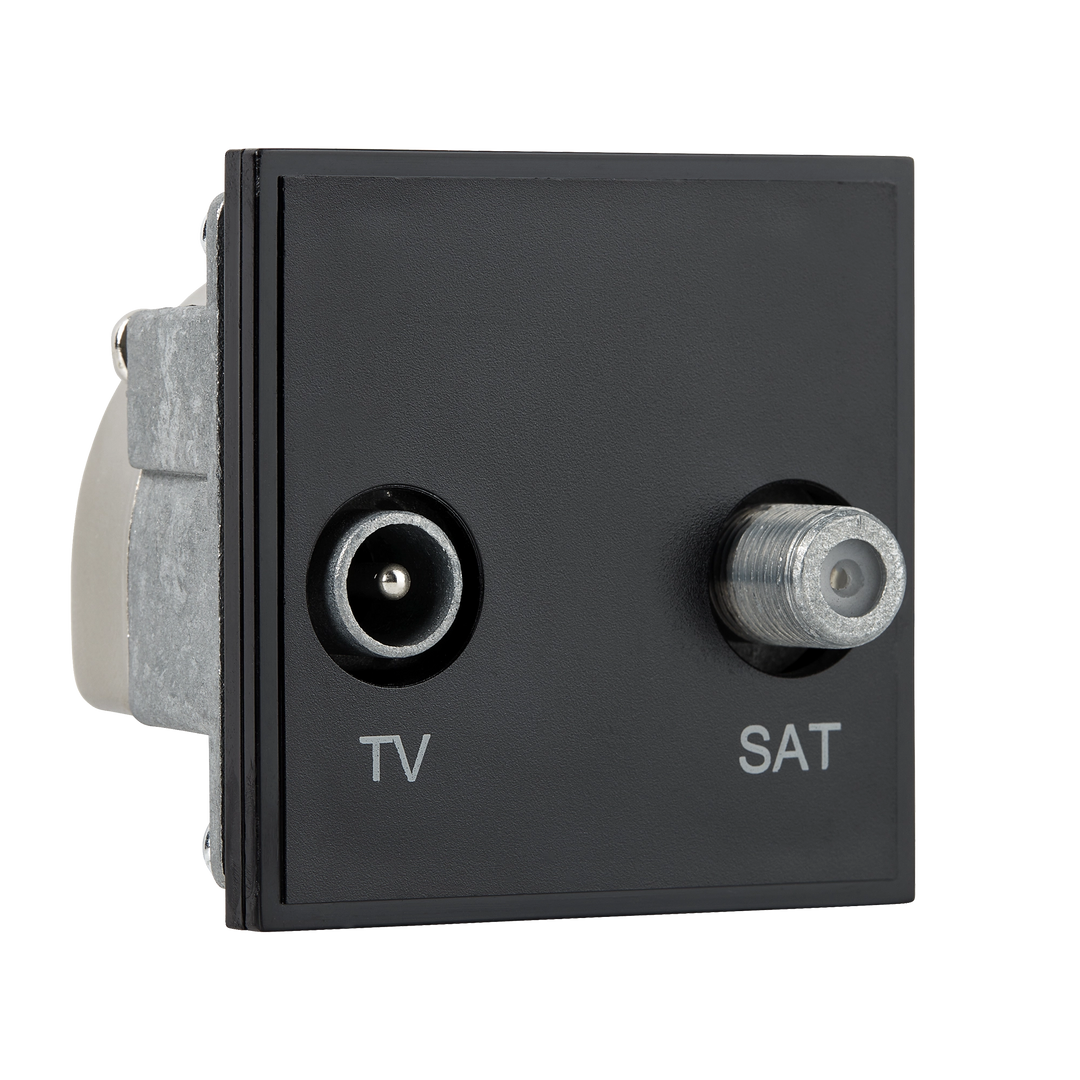 TV & SAT Outlet 50mm Euro Module