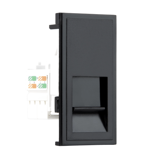 RJ45 CAT6 Unshielded Twisted Pair Outlet 25mm Euro Module