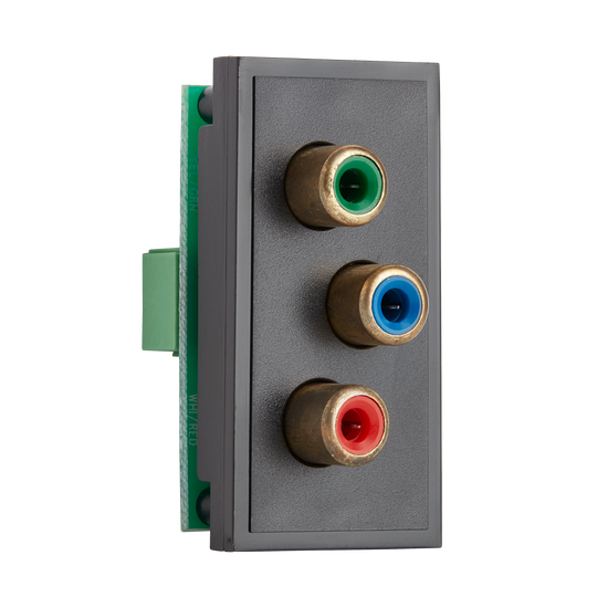 Video RCA (RGB) connector 25mm euro module