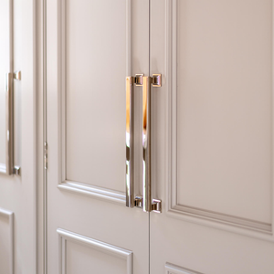 Design by G&D Cabinet Makers. Product shown in our polished chrome plate (PCP) finish. 