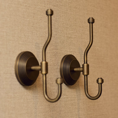 Photography by Handover Agency | Victoria Stepped Hat and Coat Hook shown in our satin antique satin lacquered (SAS) finish.