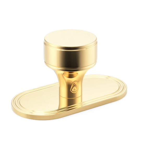Sample of Barwick Plain Cabinet Knob with Backplate