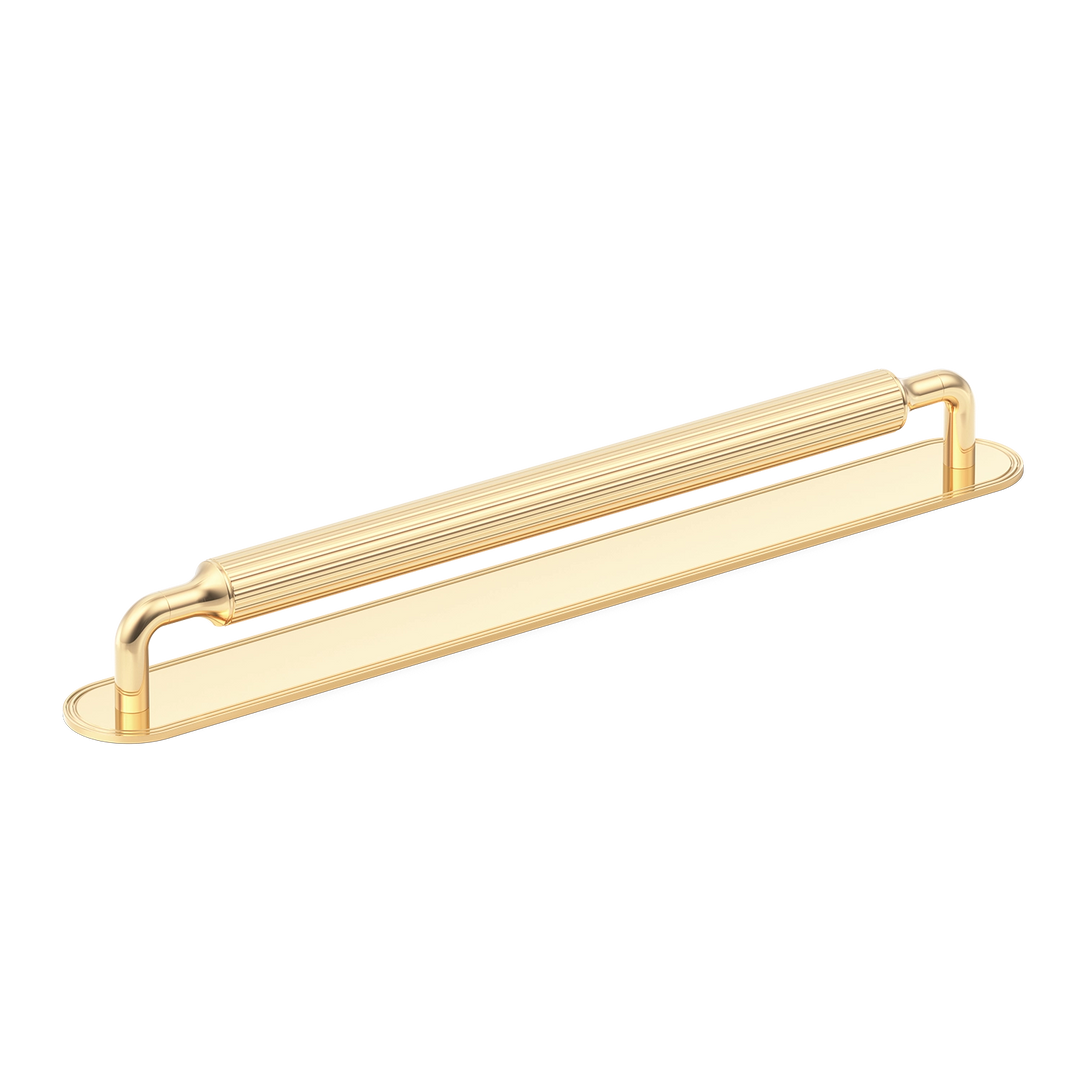 Sample of Barwick Ridged Appliance Pull with Backplate