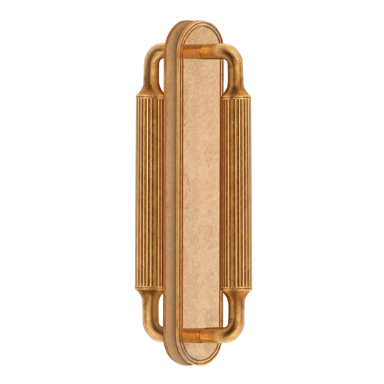 Barwick Ridged Back to Back Pull Handles with Backplate