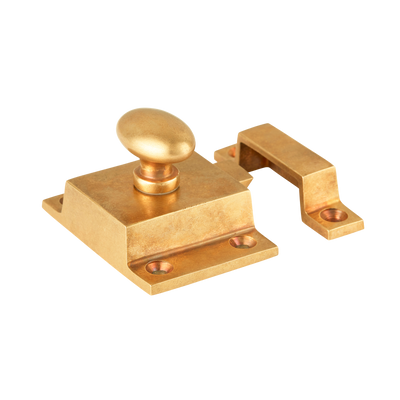 Cotswold Cupboard Latch shown in our aged brass (BEL) finish.