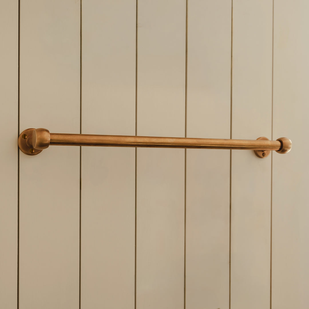 Project and photography by Joey Kendal Brown | Cotswold Slim Kitchen Towel Rail shown in our aged brass (BEL) finish.