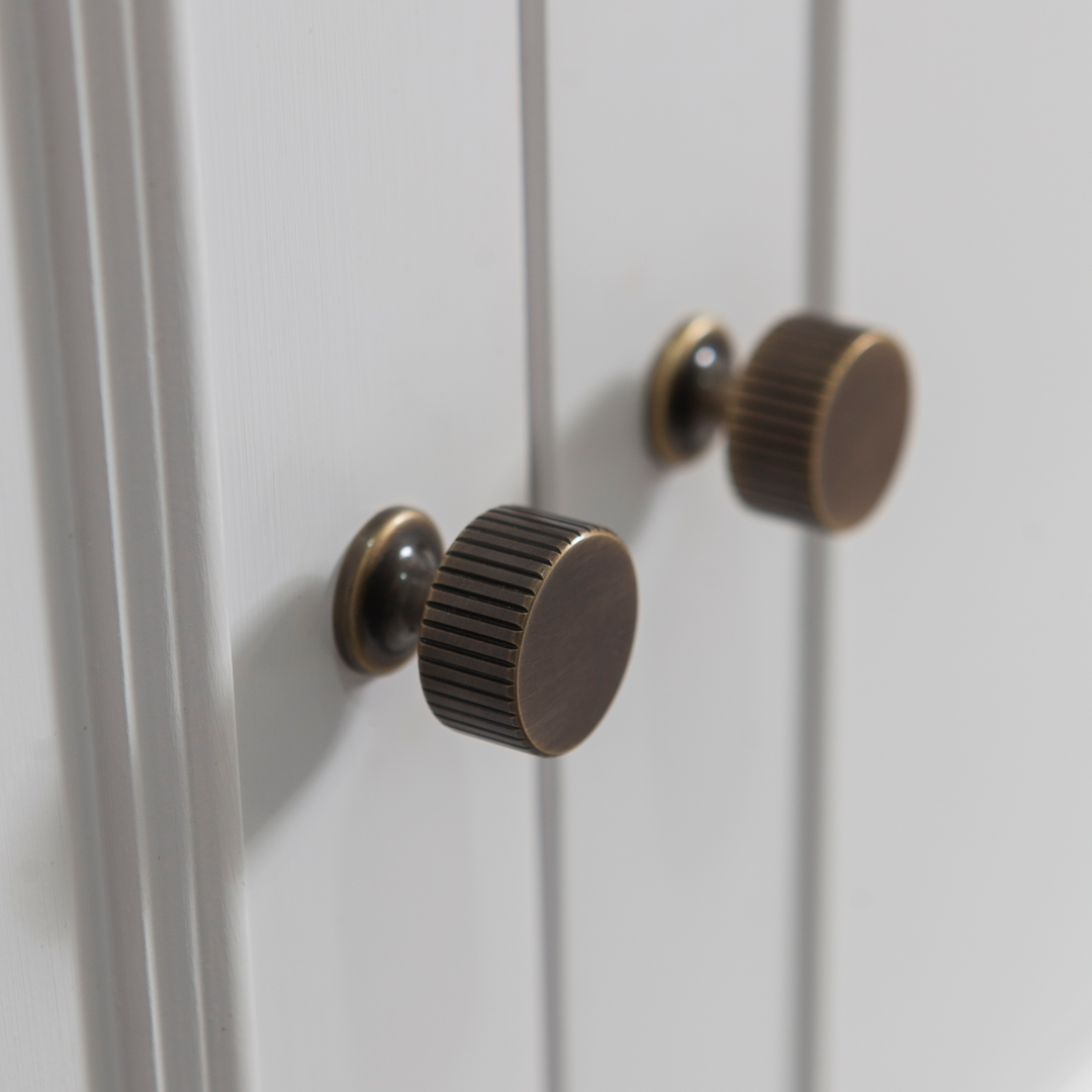Design by Sheils & Co. Product shown in our satin antique satin lacquered (SAS) finish.