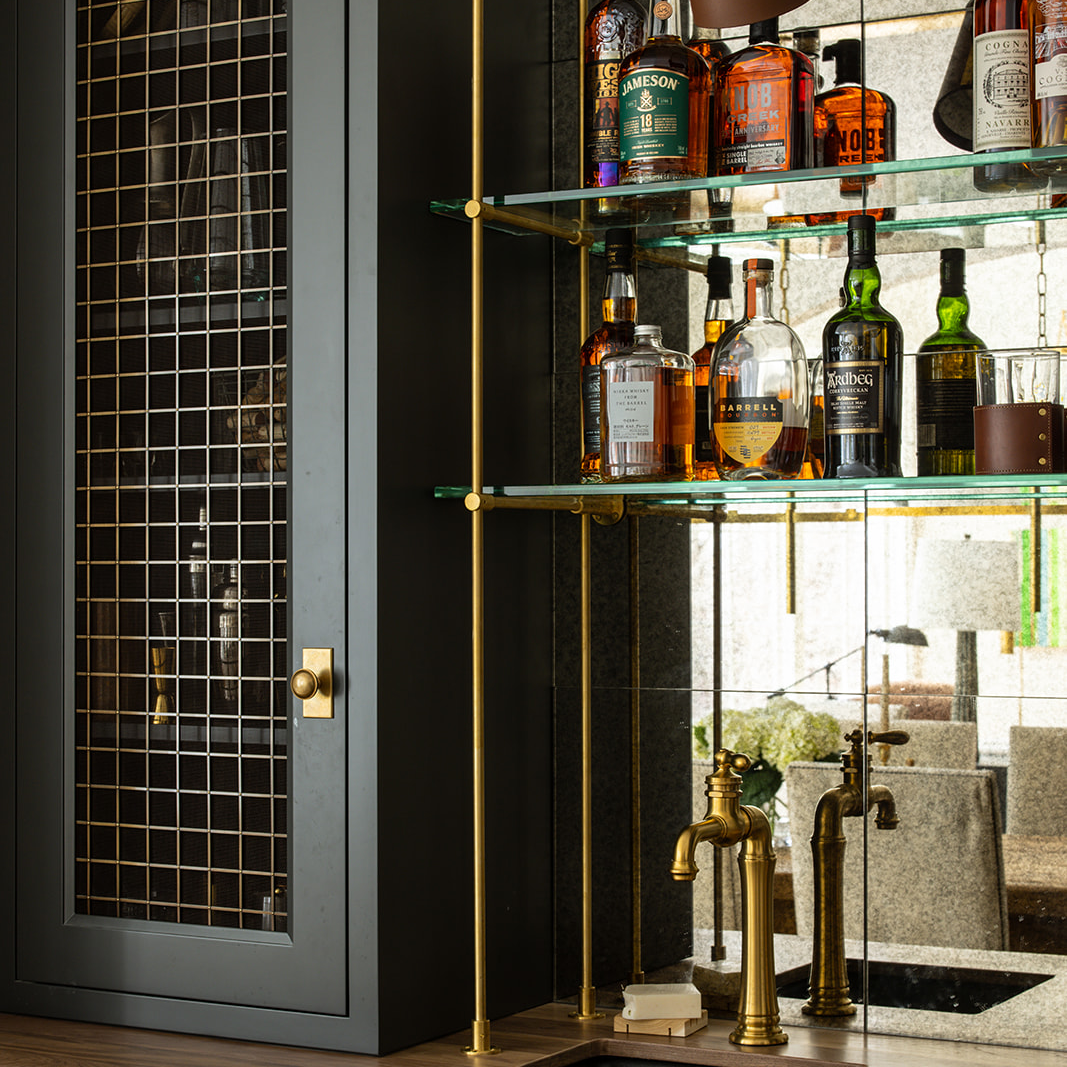 Design by Jean Stoffer Design. Photography by Stoffer Photography Interiors. Product shown in our antique brass lacquered finish (ABL).