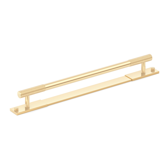 Sample of MIX Diamond Knurled Appliance Pull Handle & Backplate