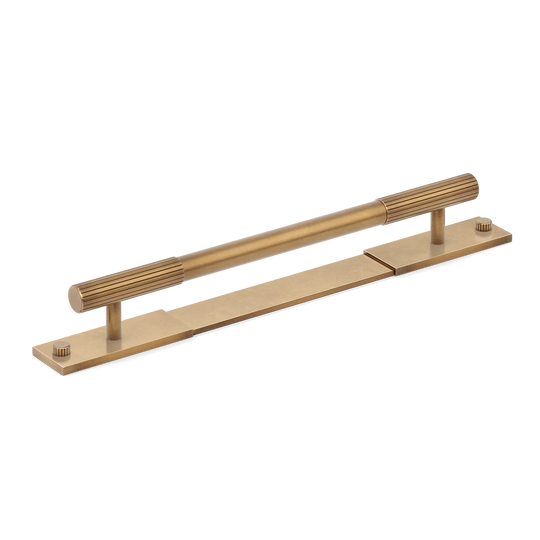 MIX Straight Knurled Pull Handle & Backplate