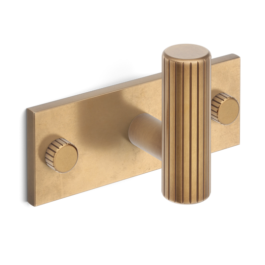 MIX Straight Knurled Single Horizontal Wall Hook