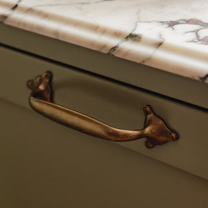 Design by Triptych Furniture | Photography by Joey Kendal Brown | Oldbury Plain Cabinet Handle shown in our silicon bronze.