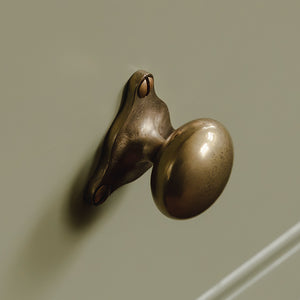 Design by Triptych Furniture | Photography by Joey Kendal Brown | Oldbury Plain Cabinet Knob shown in our silicon bronze.