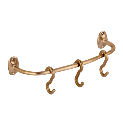 Sketch Pot Rail and S Hooks shown in silicon bronze.