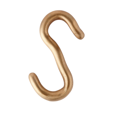 Sketch S hook shown in silicon bronze.