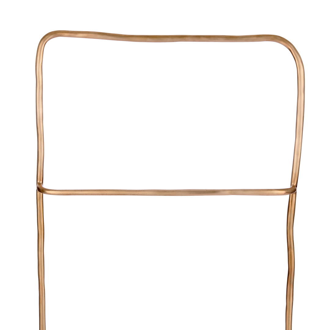 Sketch Freestanding Towel Rail shown in silicon bronze. 