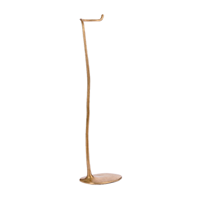 Sketch Freestanding Toilet Roll Holder shown in silicon bronze.
