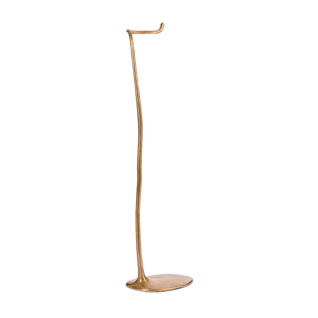 Sketch Freestanding Toilet Roll Holder shown in silicon bronze.