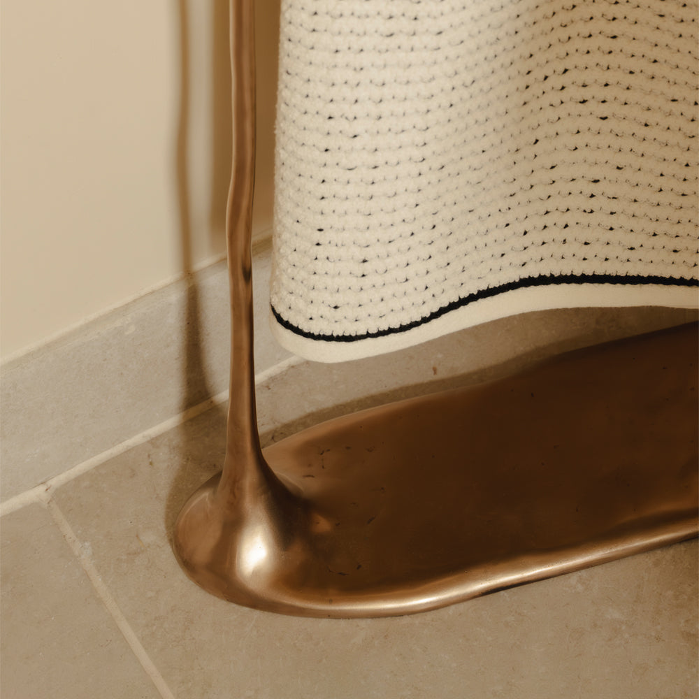 Photography by Joey Kendal Brown | Sketch Freestanding Towel Rail shown in silicon bronze. 
