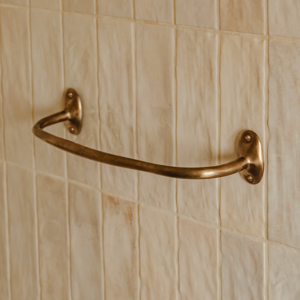Photography by Joey Kendal Brown | Sketch Hand Towel Rail shown in silicon bronze. 