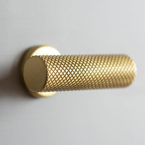 Design by Hill Farm Furniture | Sparkbrook T-bar handle shown in our satin brass unlacquered (SBL) finish.