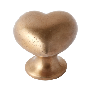 Whimsical Heart Silicon Bronze Cabinet Knob