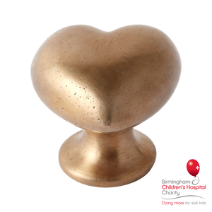 Whimsical Heart Silicon Bronze Cabinet Knob