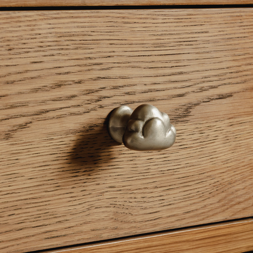 Whimsical Cloud Knob shown in white bronze | Photography by Joey Kendal Brown.