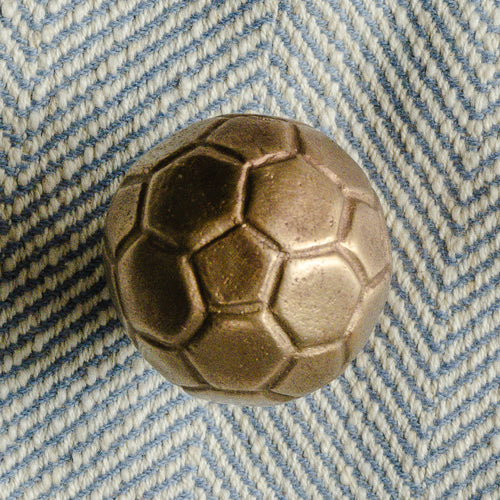 Whimsical Football Silicon Bronze Cabinet Knob