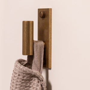 MIX Straight Knurled Single Vertical Wall Hook