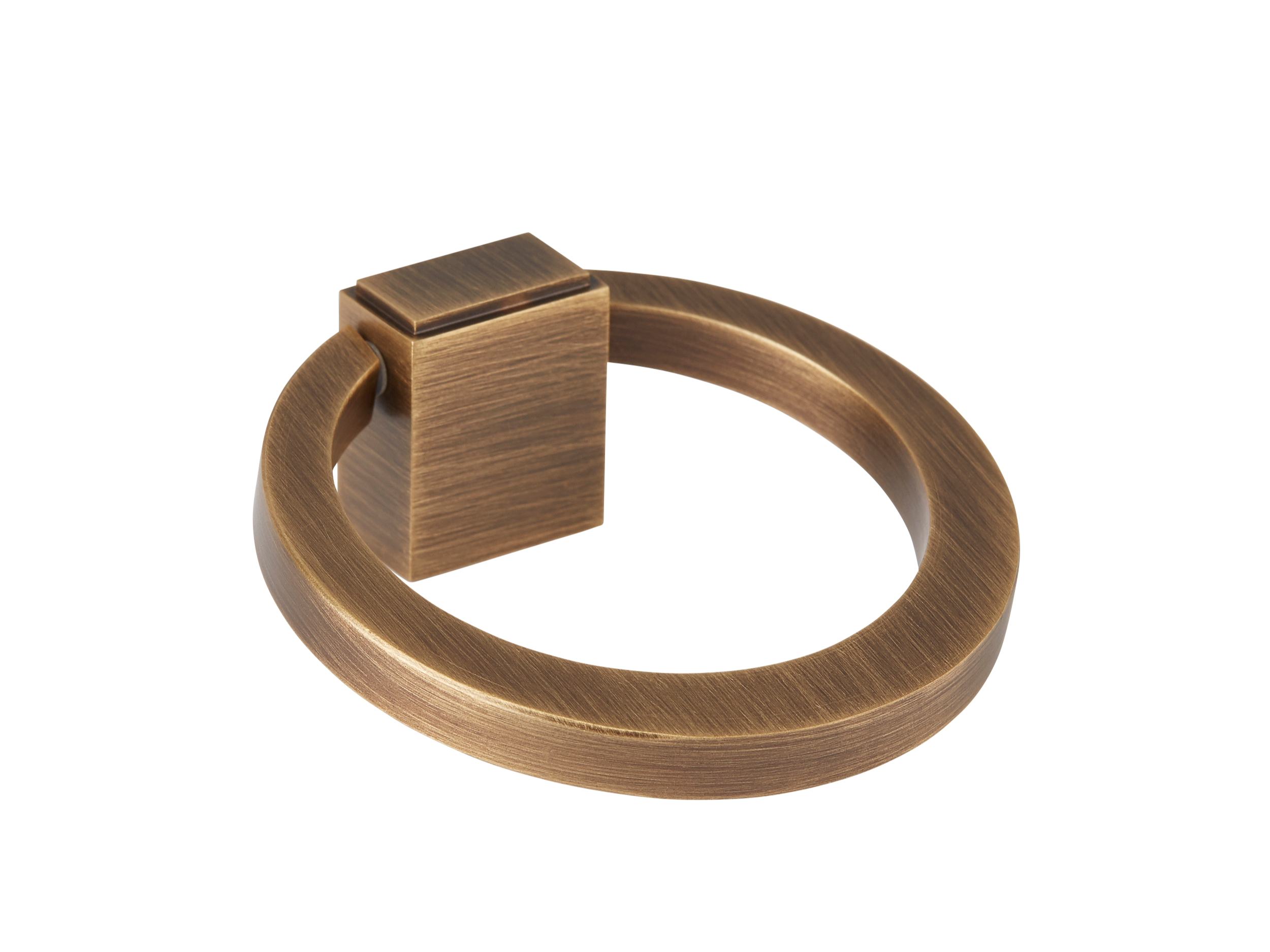 Ring Puls Oblique Solid Brass Cabinet Ring Pull | Armac Martin