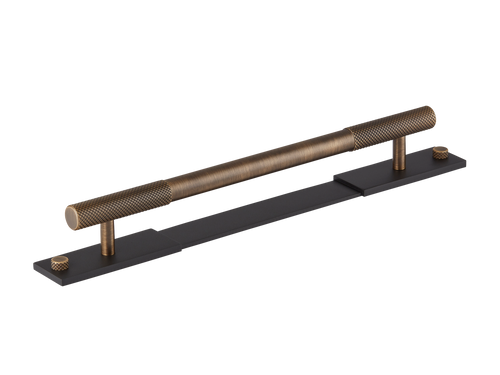 Product shown in our satin antique satin lacquered (SAS) on matt black (MBL)  finish