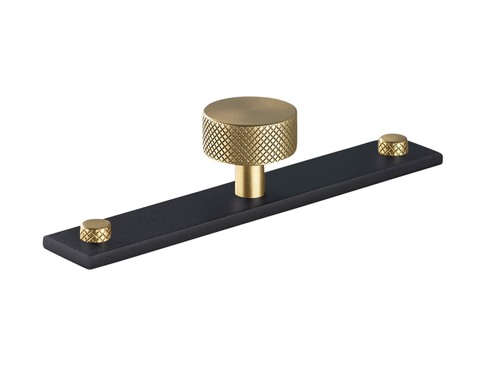 Product shown in our satin brass satin lacquered (SBSL) on matt black finish