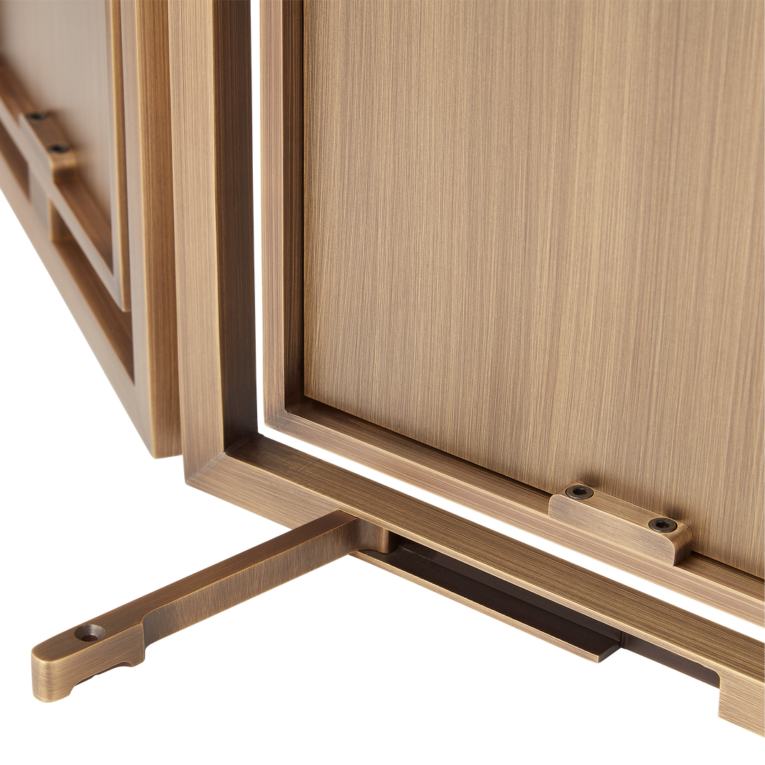 Product shown in our satin antique satin lacquered (SAS) finish